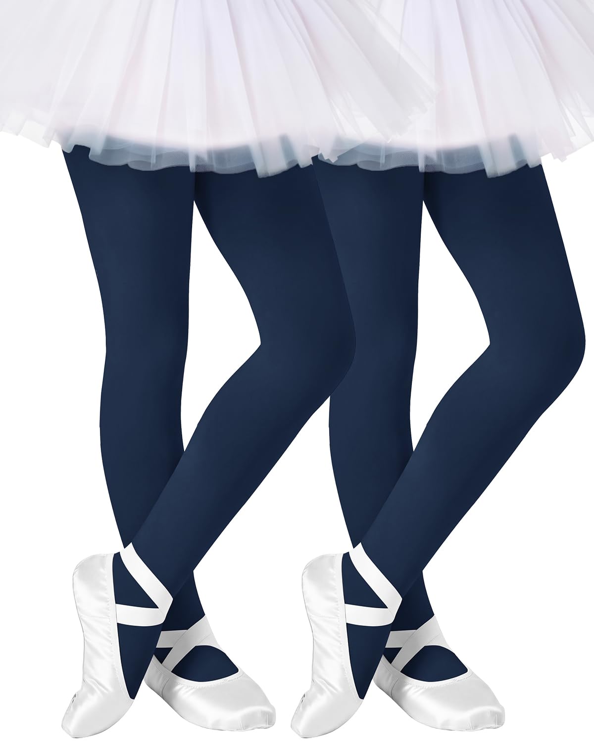 Century Star Toddler Ballet Tights for Girls Opaque Footed Dance