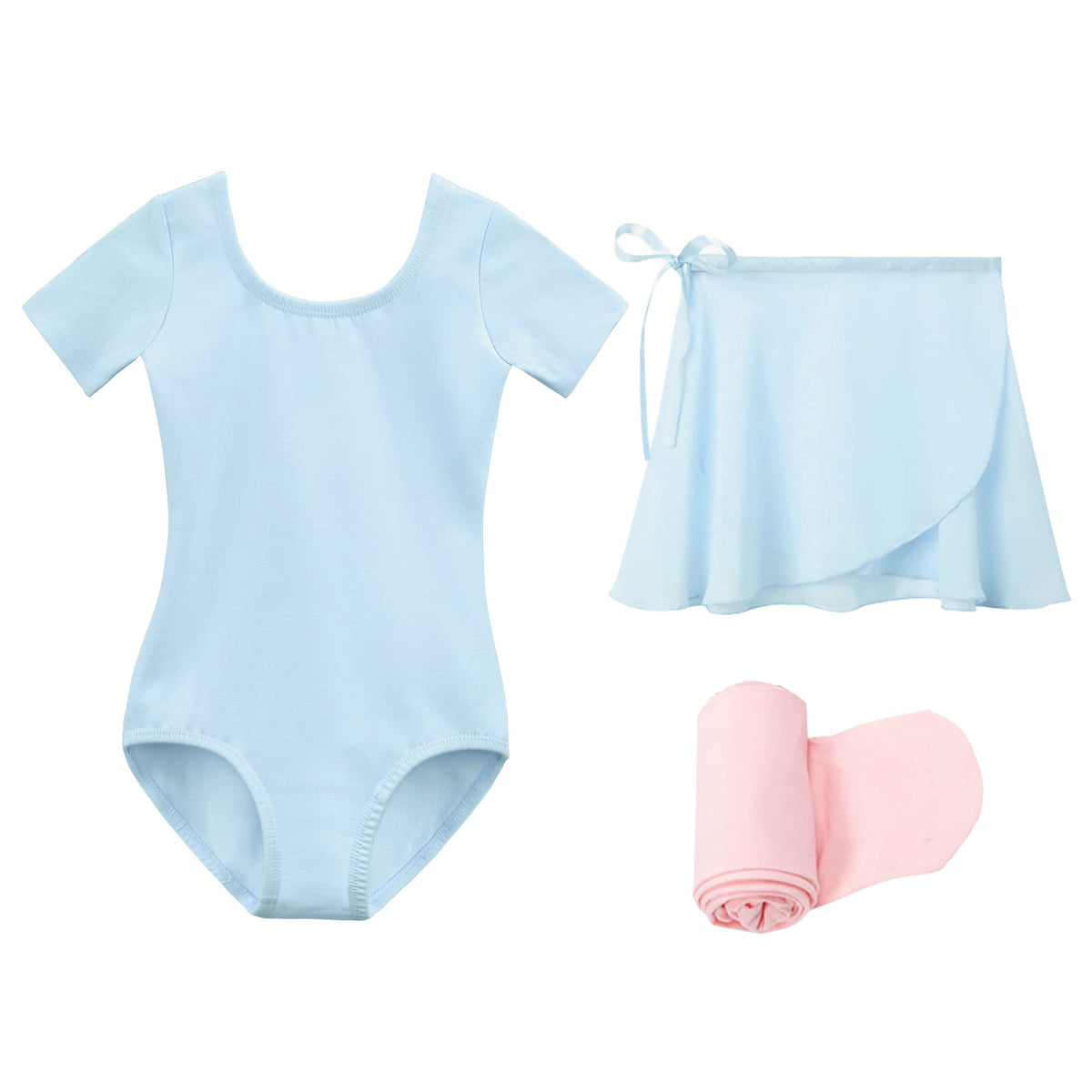 Stelle Girls Ballet Leotards Toddler Dance Combo with Skirt and Tights