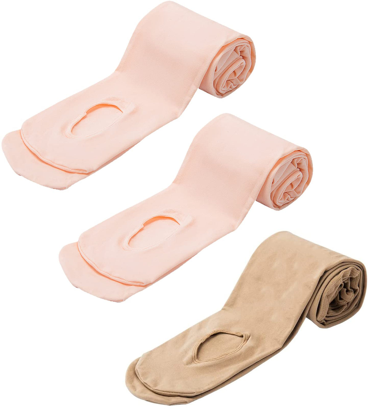 MANZI 1-3 Pairs Women's Girl's Dance Tights Convertible Transition Ballet Tights 40D
