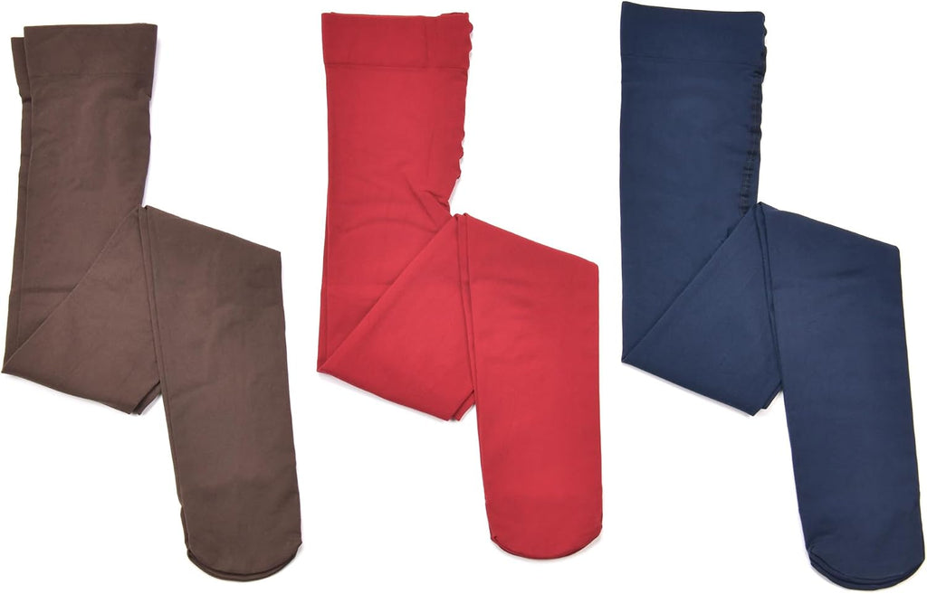 Paralinda Girls Dance Tights Student School Tights 40 Den 3-Pack