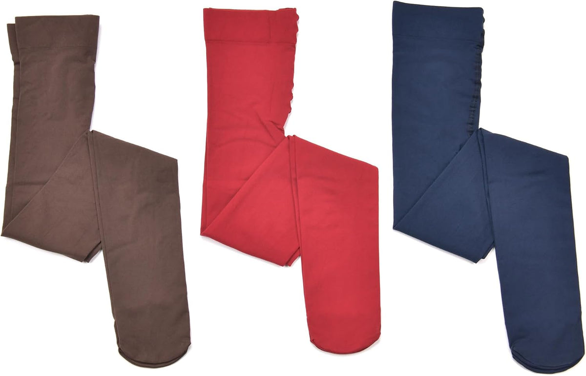 Paralinda Girls Dance Tights Student School Tights 40 Den 3-Pack