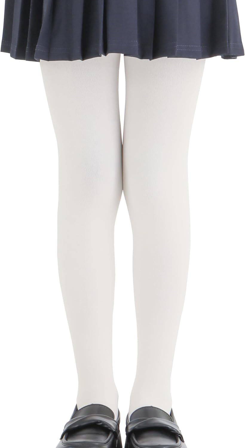 EVERSWE Girls Ultra Soft Fleece Lined Opaque Footed Tights