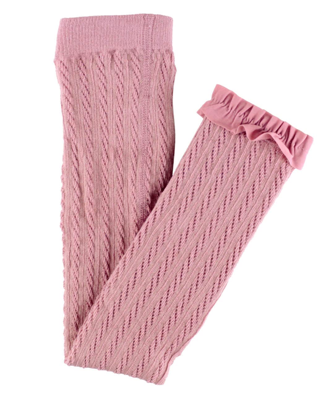 RuffleButts Baby/Toddler Girls Ruffle Tights - Footless Ruffled Tights