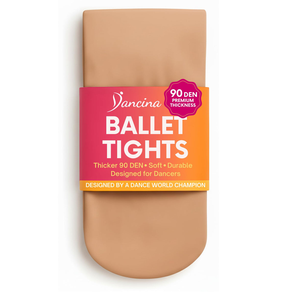 Dancina Girls Ballet Dance Tights Footed, Toddler to Teen Ages 2-14