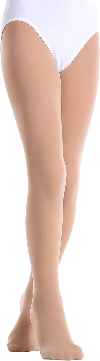 Girls Women Dance Ballet Tights Transition Leggings Ultra Soft Convertible Tights for Students (Toddler/Kids/Adult)