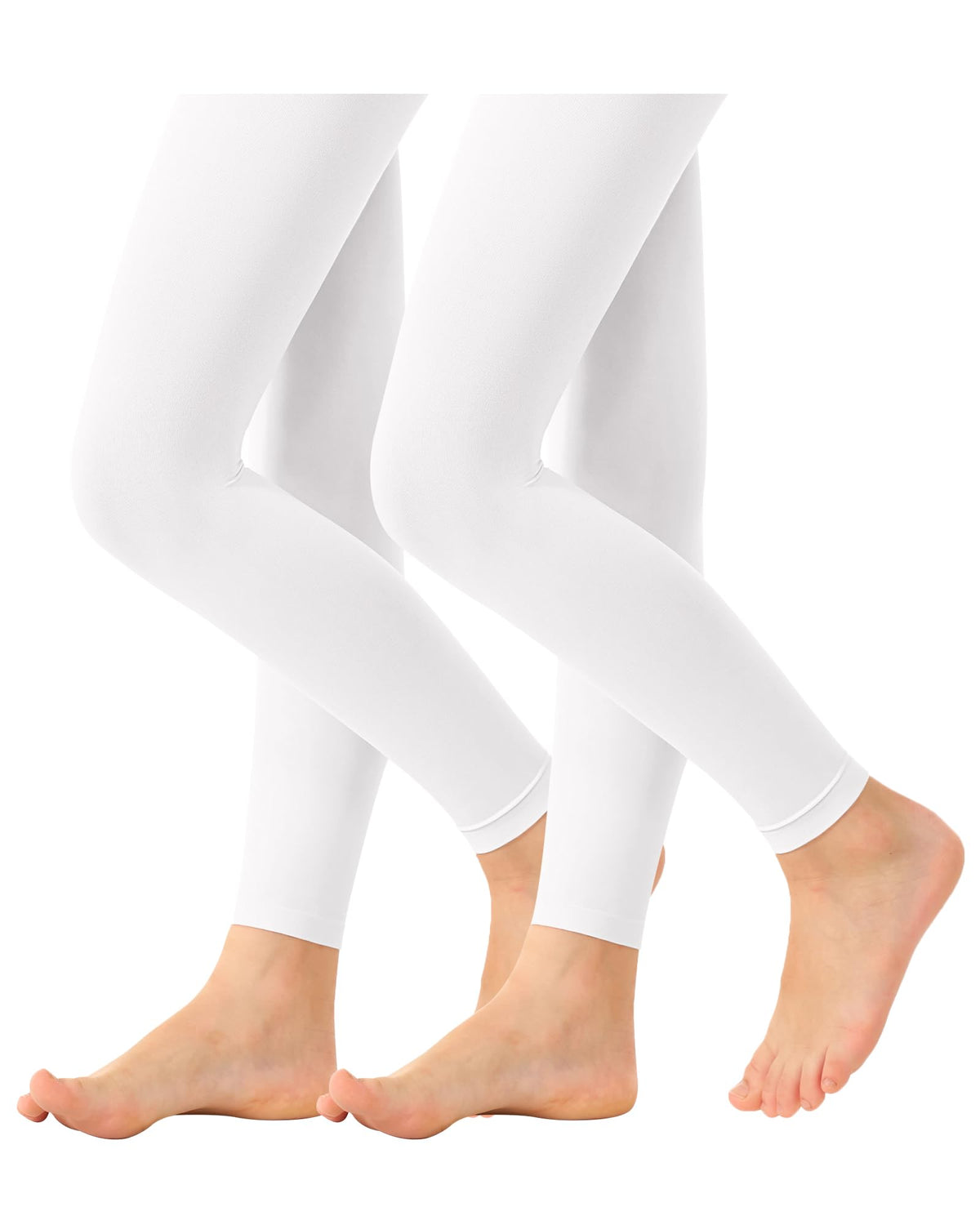 Stelle Girls' Footless Ballet Tights for Dance Class Toddler Kids 2T-15Y