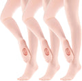 MdnMd Girls' Women's Ballet Tights Ultra Soft Convertible Dance Leggings Transition Tights for Toddler Kids Adult