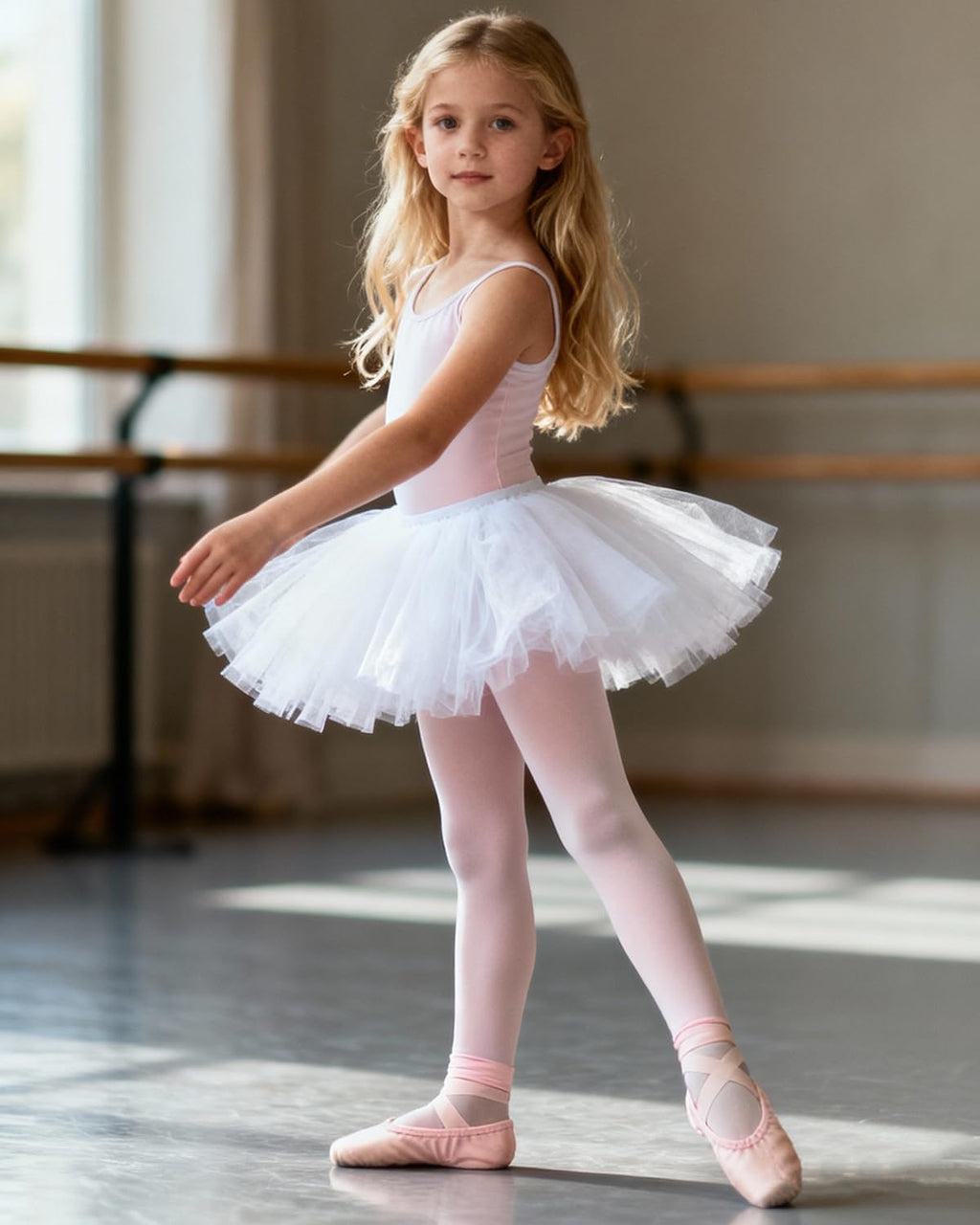 Century Star 6 Pairs Girls Ballet Dance Tights Footed Stockings 1T-12Y