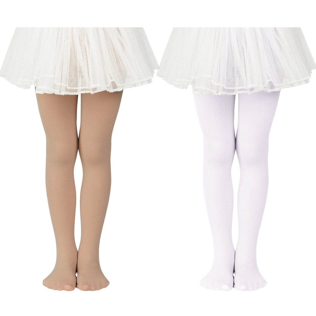Zando Ballet Tights for Girls Ultra Soft Footed Girls Halloween Tights
