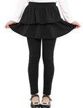 Auranso Girls Leggings School Unifrom Pants Kids Clothes with Tutu Skirts
