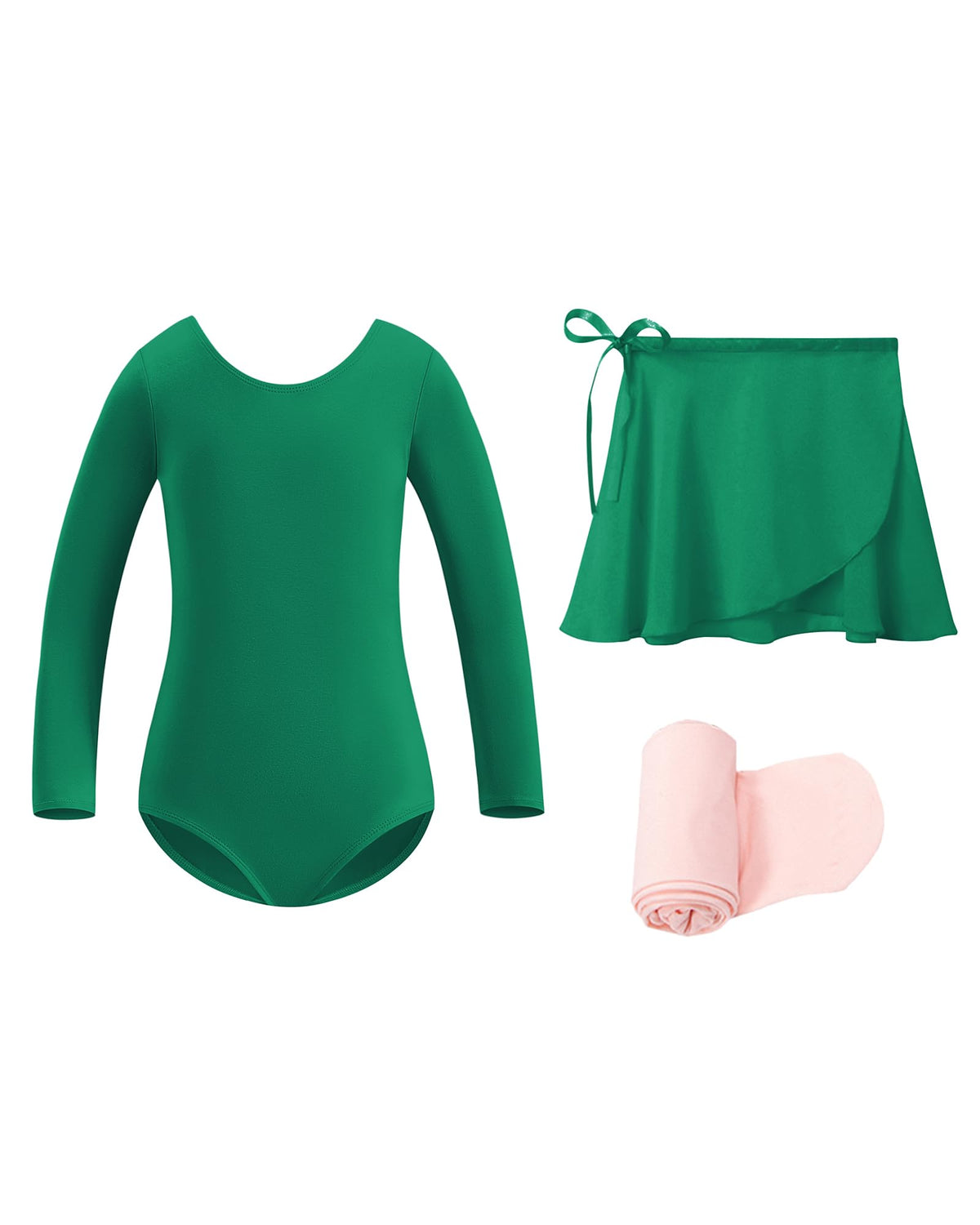 Stelle Girls Ballet Leotards Toddler Dance Combo with Skirt and Tights