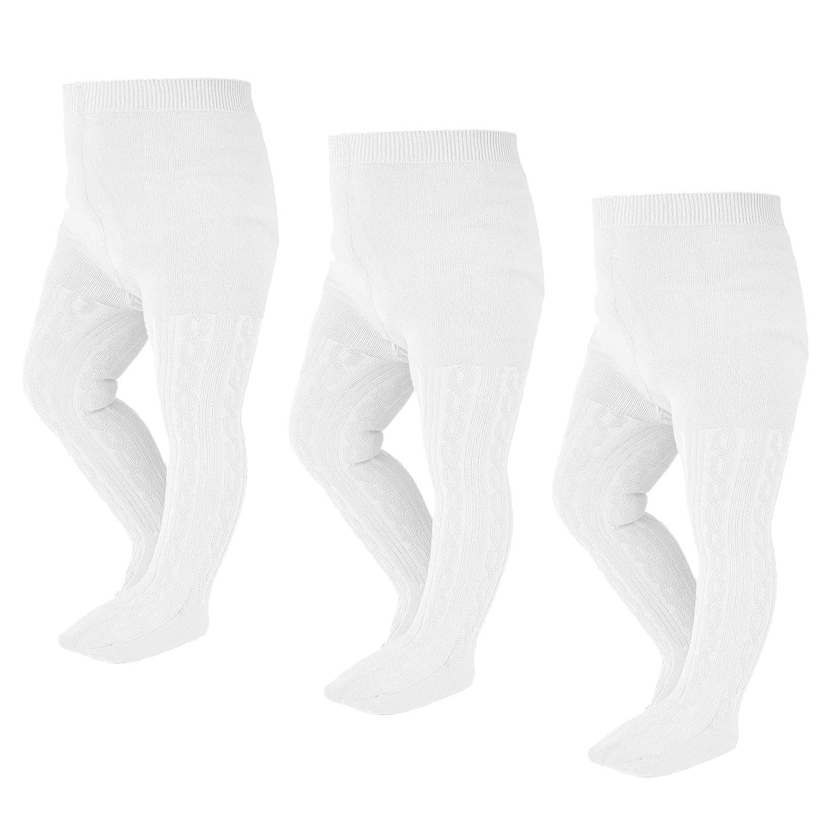 EPEIUS Baby Girl Tights Thick Cable Knit Leggings Stockings Cotton Pantyhose for Newborn Infant Toddler 3/4/5/6 Pack