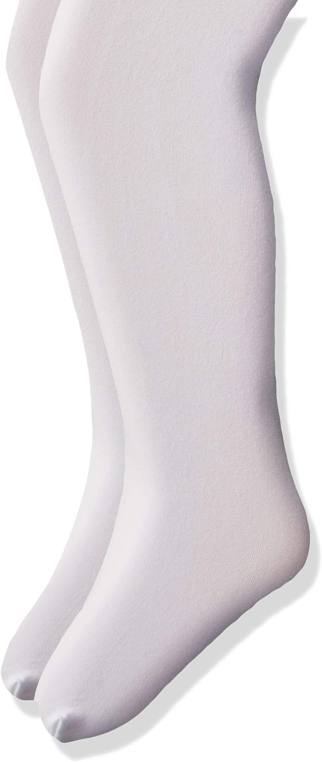 Jefferies Socks Girls' Smooth Microfiber Tights 2 Pair Pack