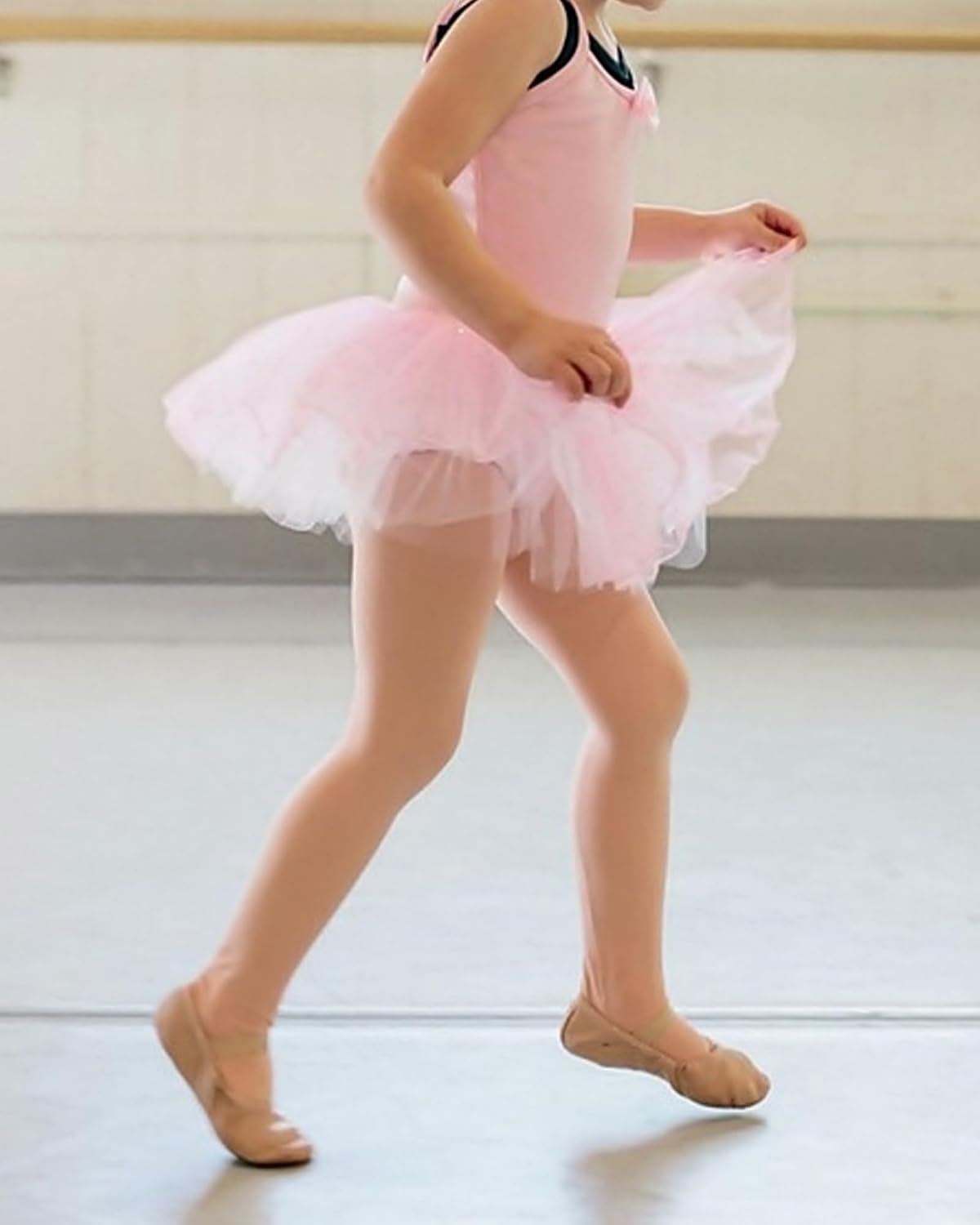 Stelle Girls' Footed Ballet Tights for Dance Class Toddler Kids 2T-15Y