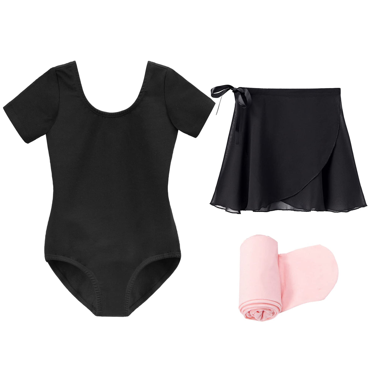 Stelle Girls Ballet Leotards Toddler Dance Combo with Skirt and Tights