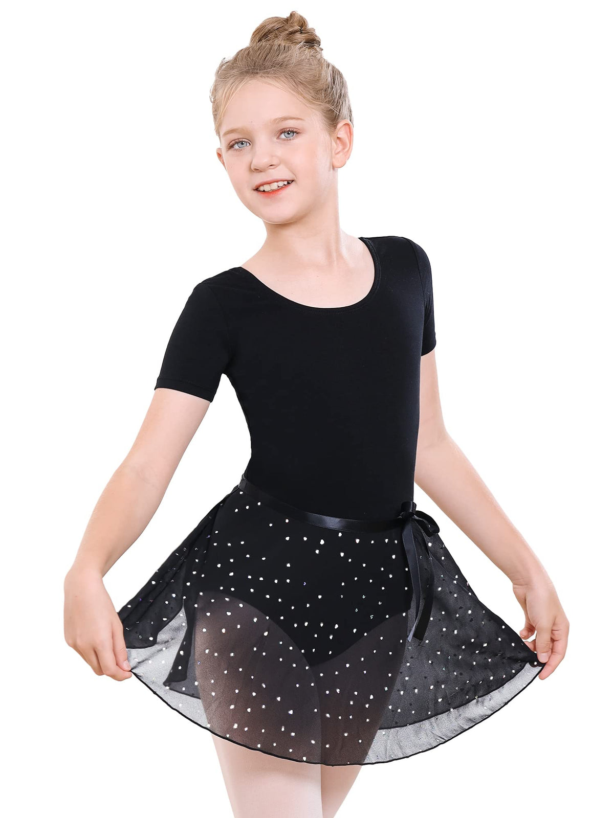 Stelle Girls Ballet Leotards Toddler Dance Combo with Skirt and Tights