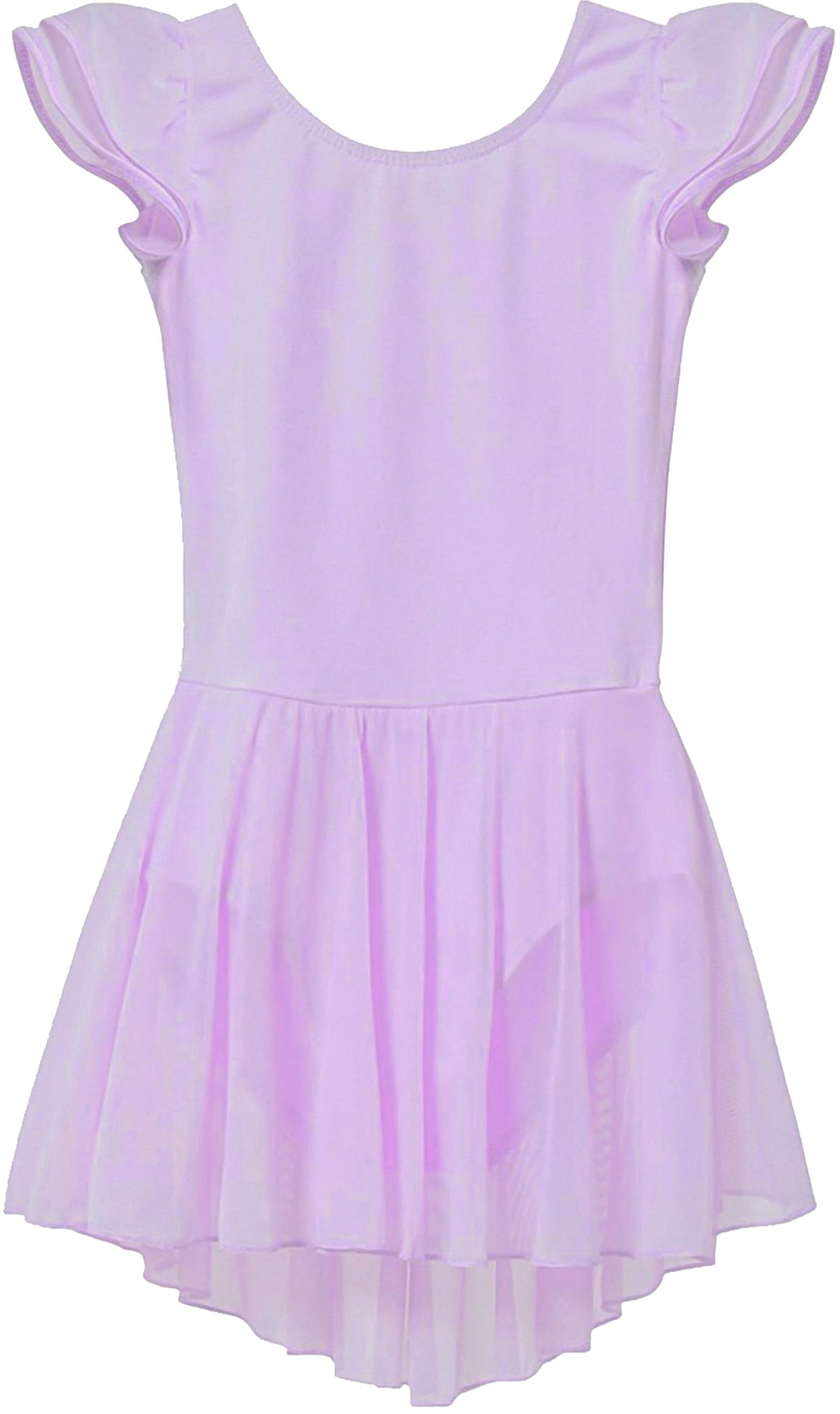 MdnMd Ballet Leotards for Girls Toddler Dance Ballet Leotard with Skirt Ballerina Dresses Tutu Outfits Flutter Sleeve