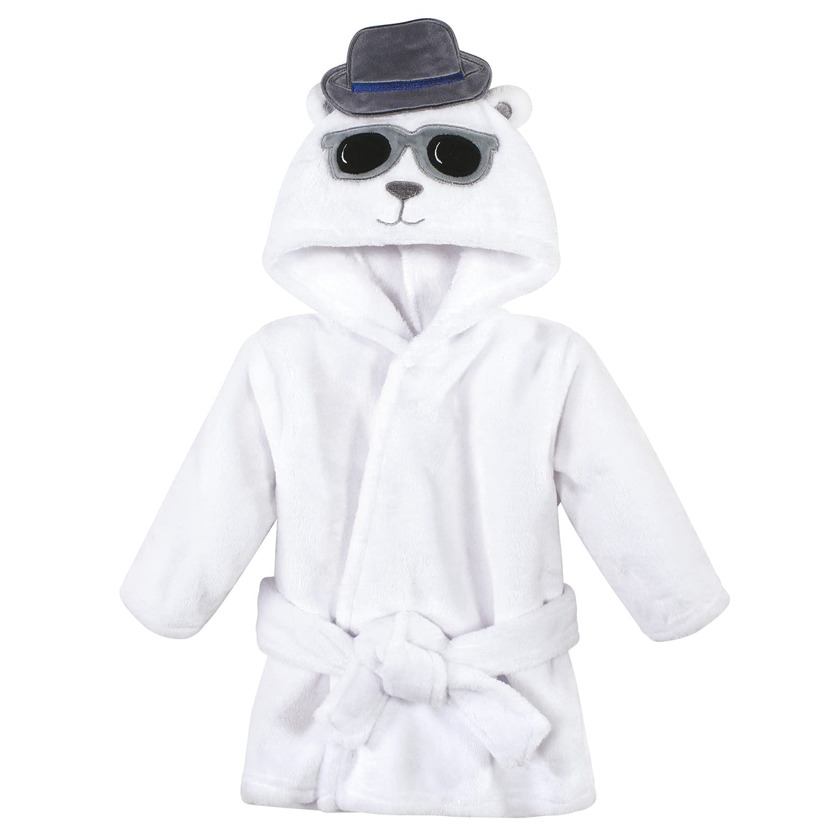 Hudson Baby Unisex Baby Plush Animal Face Bathrobe