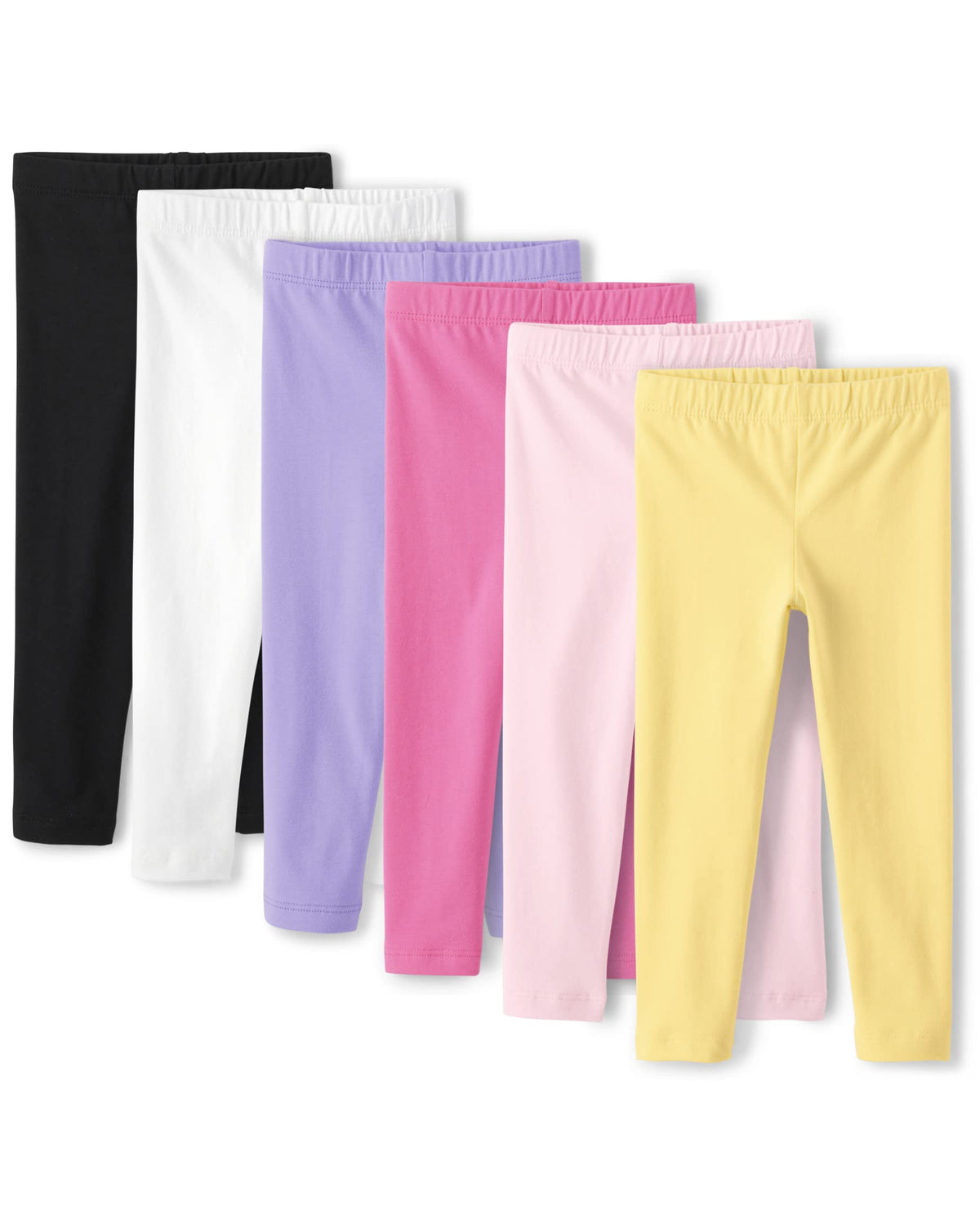 The Children's Place Baby Girls and Toddler Assorted Solid Leggings, Multipacks