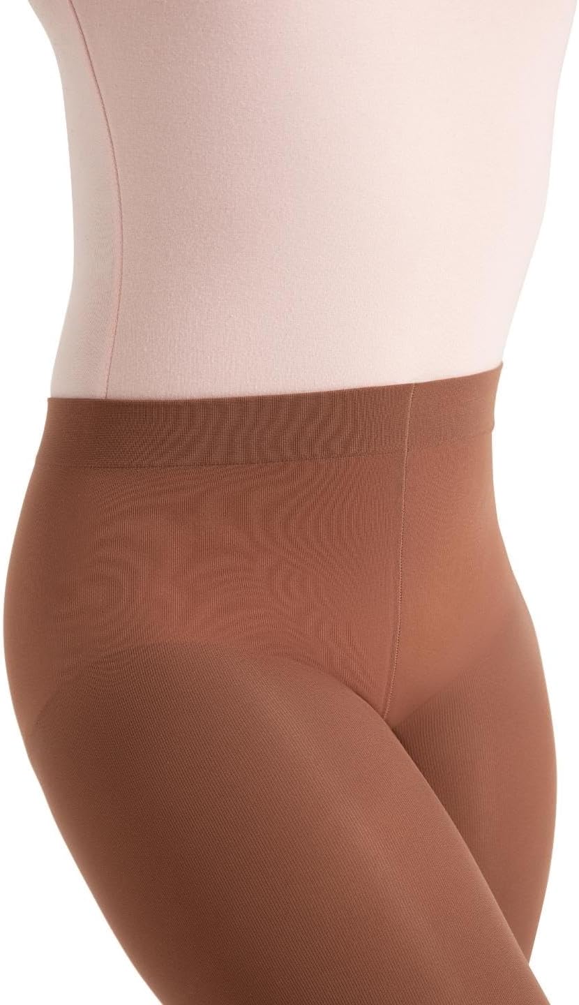 Capezio Girls' Ultra Soft Self Knit Waistband Tight