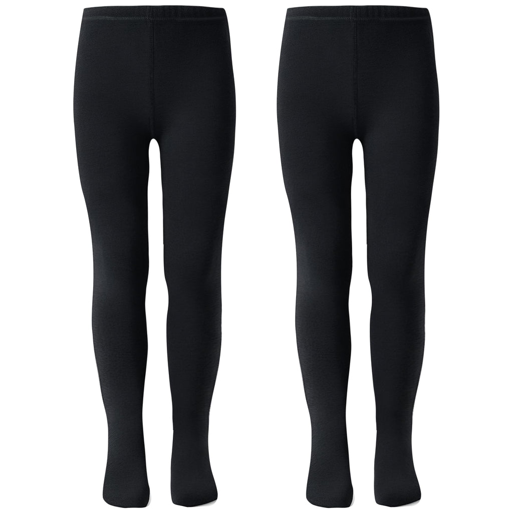 Dxhycc 2 Pack Girls Cotton Tights School Dress Tights Warm Legging 2T-13Y