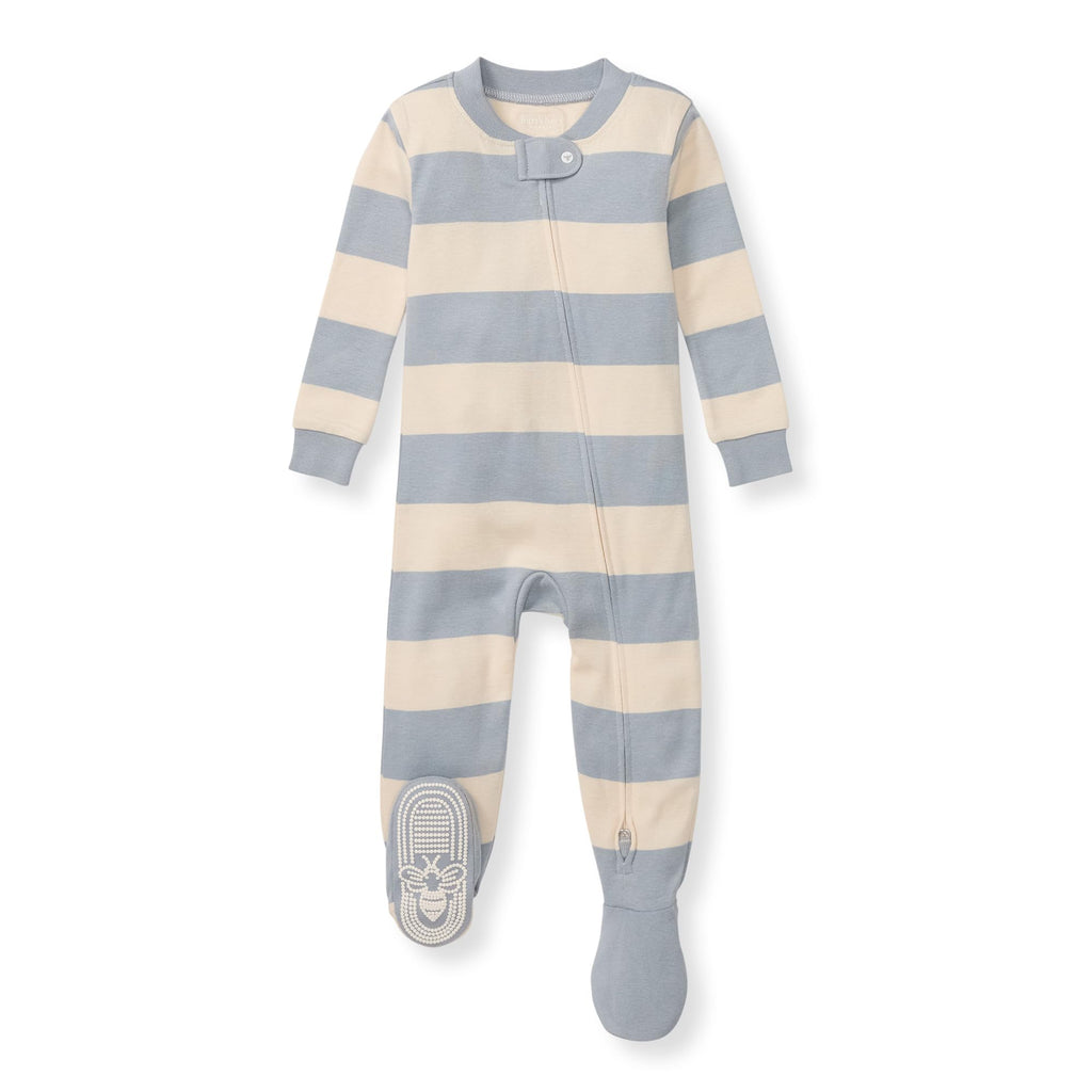 Burt's Bees Baby Boys Footless Pajamas, Sleep and Play Loose Fit, 100% Organic Cotton Soft One-piece PJs, Sizes NB to 6-9 Months