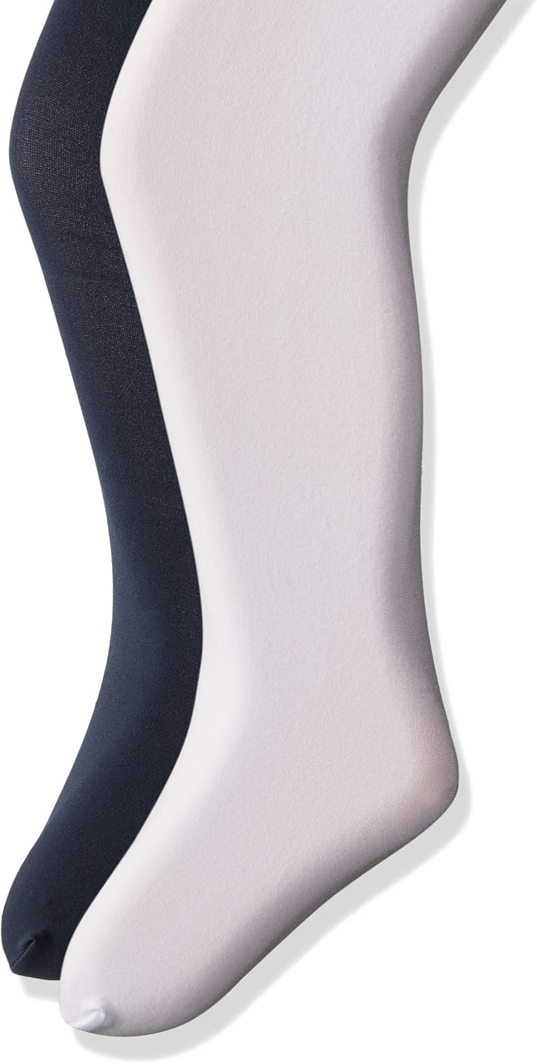 Jefferies Socks Girls' Smooth Microfiber Tights 2 Pair Pack