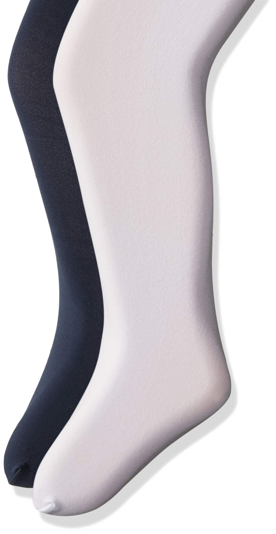 Jefferies Socks Girls' Smooth Microfiber Tights 2 Pair Pack