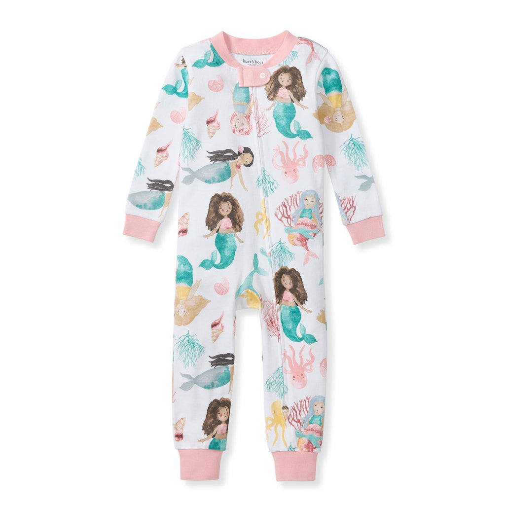 Burt's Bees Baby Boys Footless Pajamas, Sleep and Play Loose Fit, 100% Organic Cotton Soft One-piece PJs, Sizes NB to 6-9 Months
