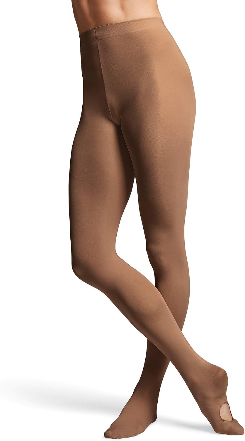 Bloch Girls' Girls Contoursoft Adaptatoe Tights