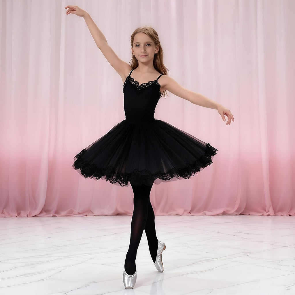 Girls Soft Semi-Opaque Tights 70D, 2 Pcs Children's Fall Stockings for Ages 4-10, Perfect for School Uniform Pair