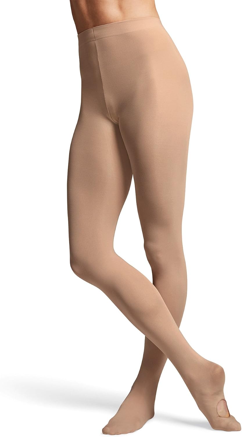 Bloch Girls' Girls Contoursoft Adaptatoe Tights