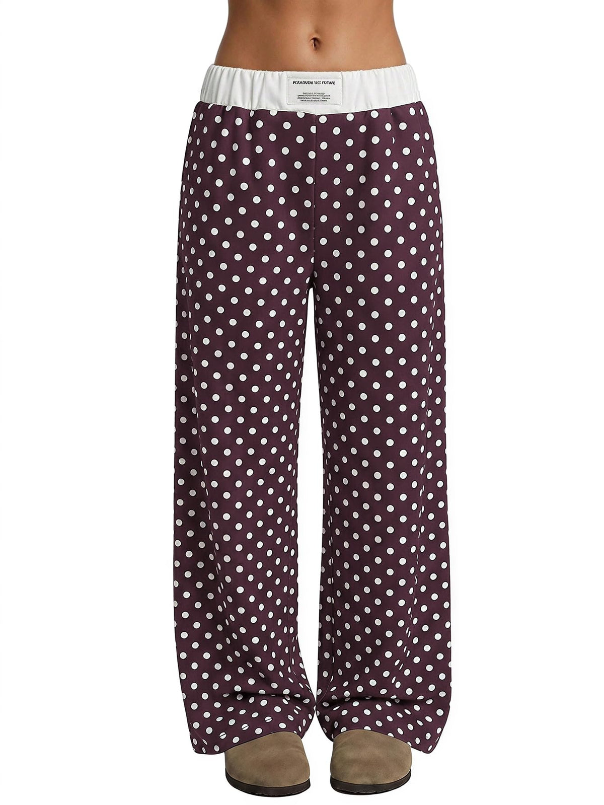 RoseSeek Girl's Wide Leg Baggy Sweatpants Patched Track Pant Joggers Trendy