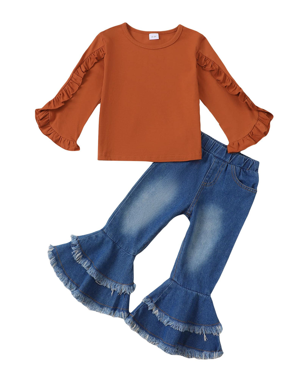 Little Girls Clothes Kids Fall Winter Outfits Pant Set for Girl Age 4-8