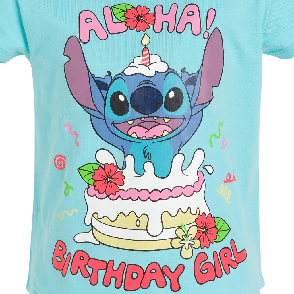 Disney Girls Birthday T-Shirt Infant to Big Kid Sizes (18 Months - 14-16)