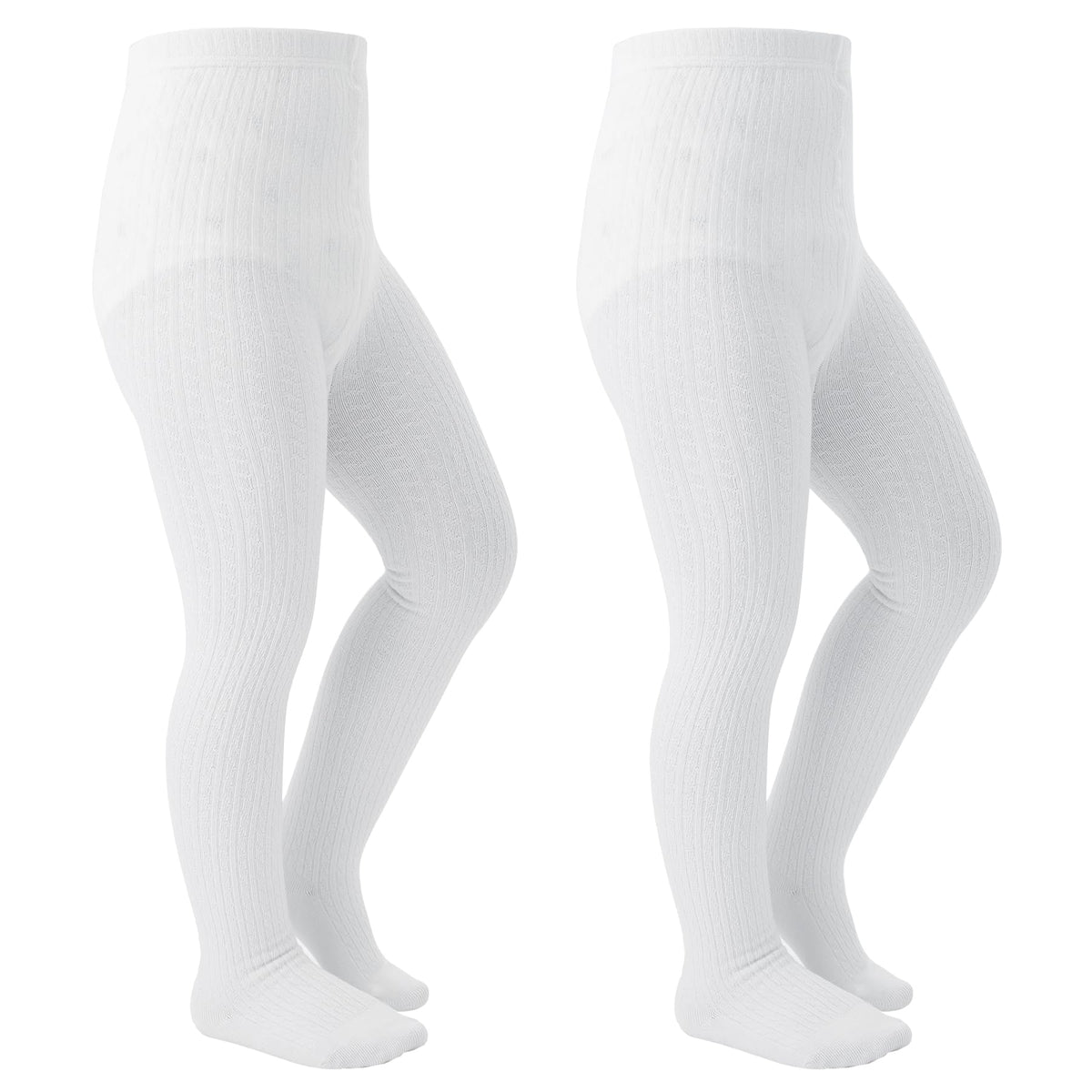 Girls Tights Seamless Toddler Stockings Cable Knit School Leggings 2-12T