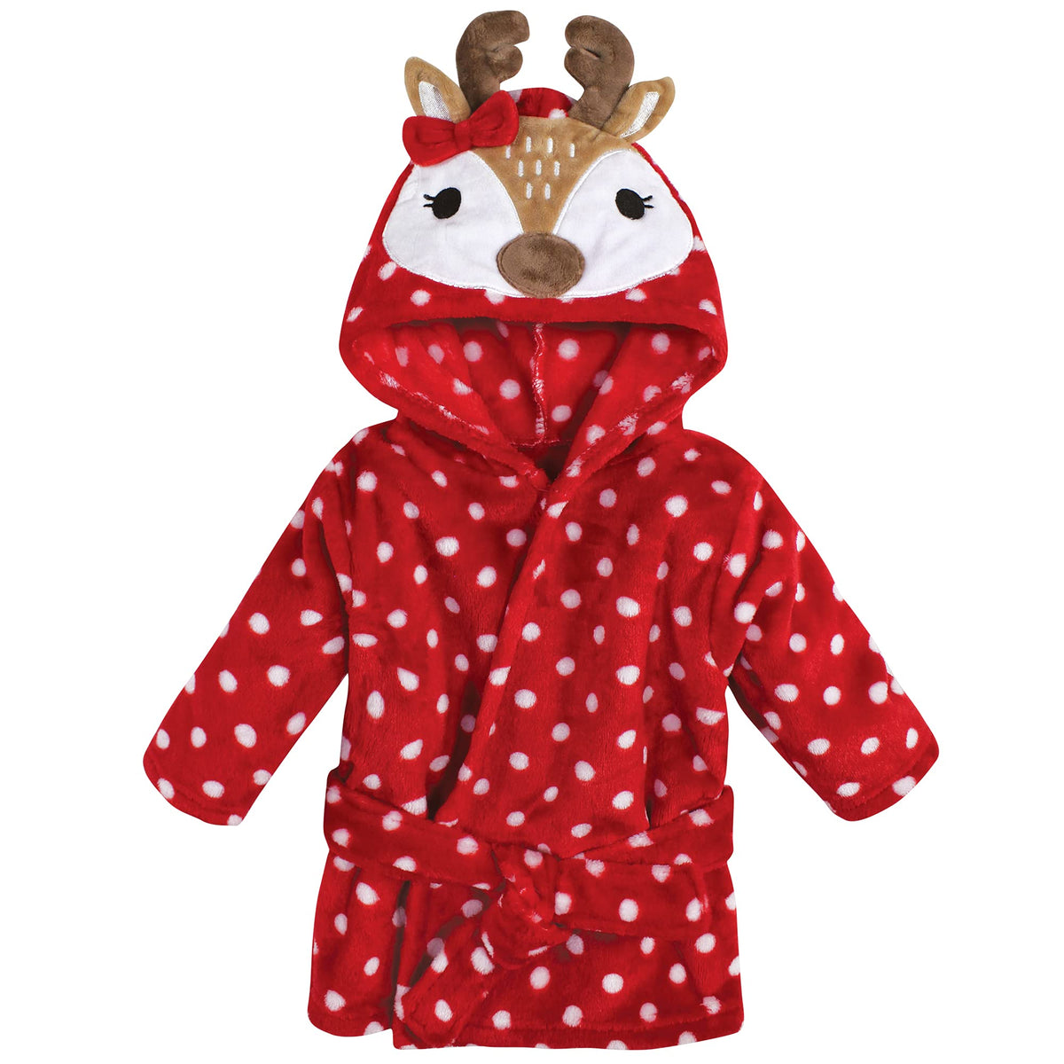 Hudson Baby Unisex Baby Plush Animal Face Bathrobe