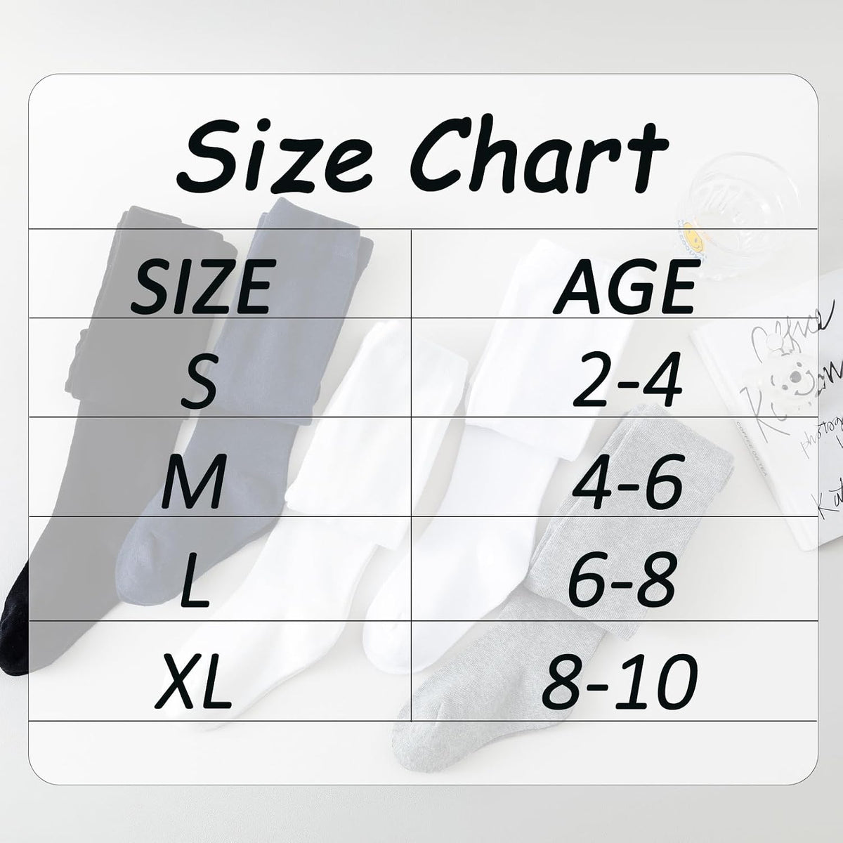 Girls Tights Cotton Seamless Toe School Uniform Stockings Ages 2-10