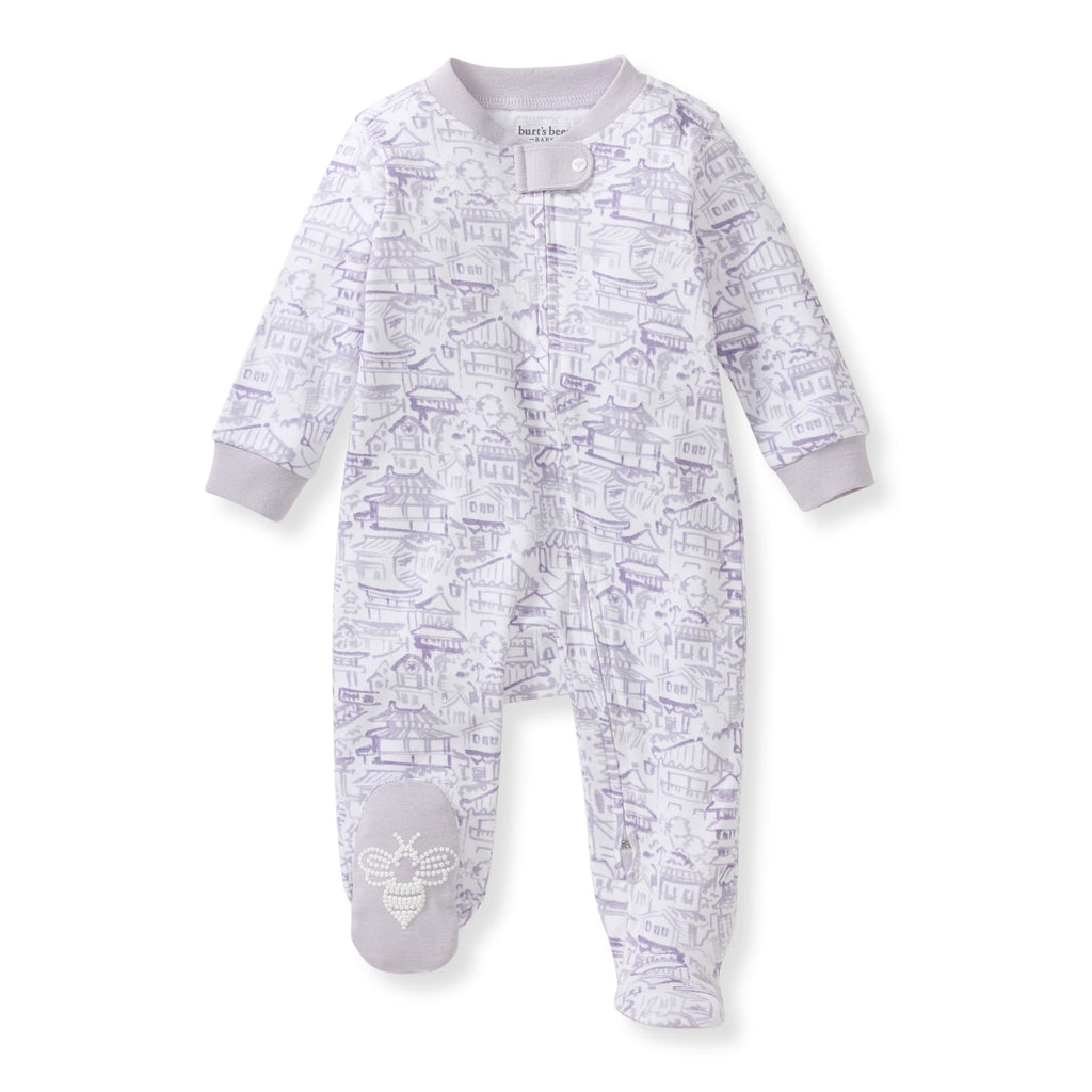 Burt's Bees Baby Boys Footless Pajamas, Sleep and Play Loose Fit, 100% Organic Cotton Soft One-piece PJs, Sizes NB to 6-9 Months