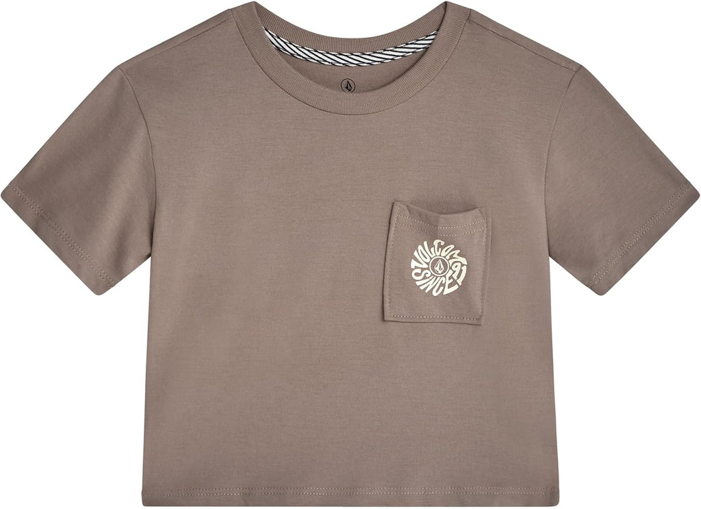 Volcom Girls Crewneck Graphic Tee, Short Sleeve Casual Top