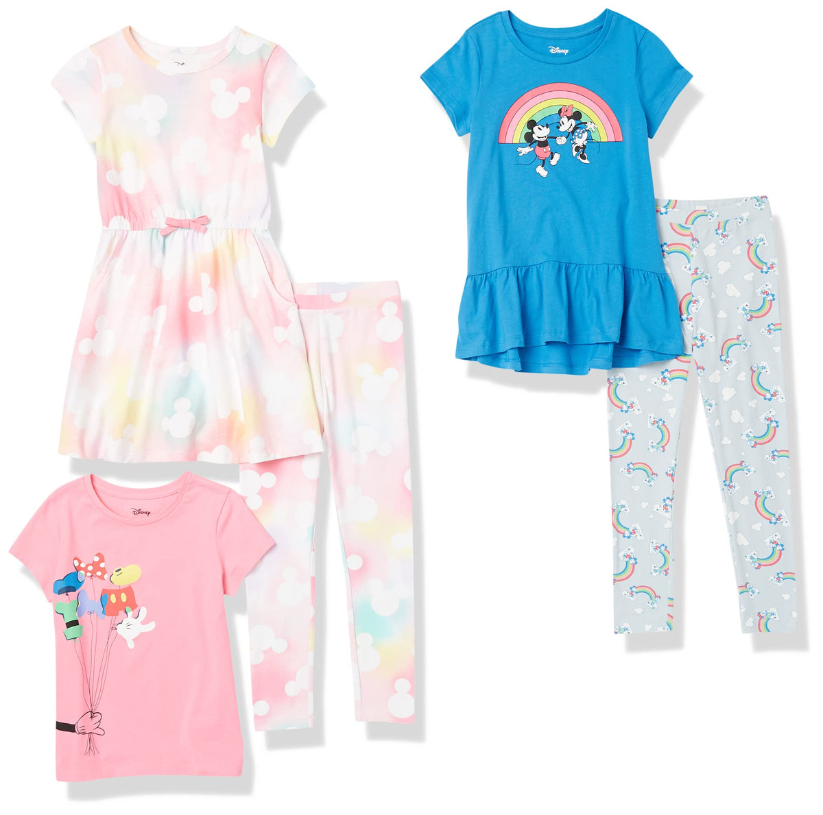 Amazon Essentials Disney | Marvel | Star Wars | Frozen | Princess Girls and Toddlers' Mix-and-Match Cotton Set, Pack of 5