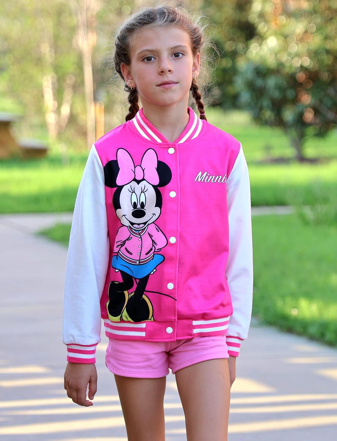 Disney Girl & Boy Varsity Bomber Jacket Fall Sweatshirt Toddler to Big Kid