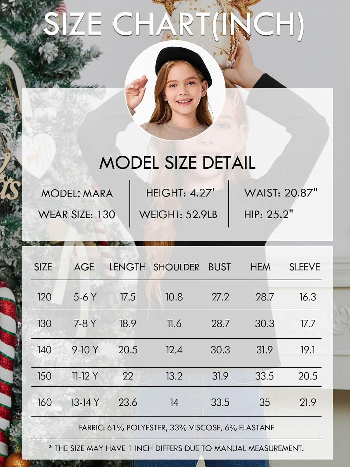 Haloumoning Girls Long Sleeve T Shirts Kids Fall Tops 5-14 Years