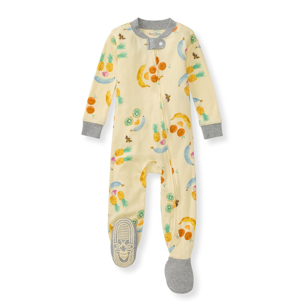 Burt's Bees Baby Boys Footless Pajamas, Sleep and Play Loose Fit, 100% Organic Cotton Soft One-piece PJs, Sizes NB to 6-9 Months