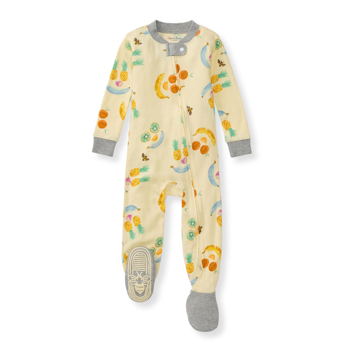 Burt's Bees Baby Boys Footless Pajamas, Sleep and Play Loose Fit, 100% Organic Cotton Soft One-piece PJs, Sizes NB to 6-9 Months