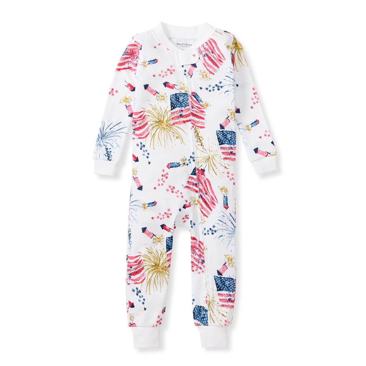 Burt's Bees Baby Boys Footless Pajamas, Sleep and Play Loose Fit, 100% Organic Cotton Soft One-piece PJs, Sizes NB to 6-9 Months