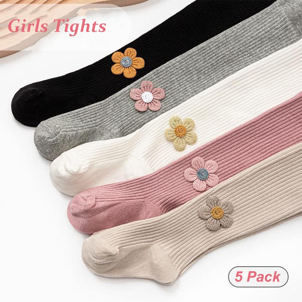 Baby Toddler Girls Tights Cable Knit Cotton Pantyhose for Kids