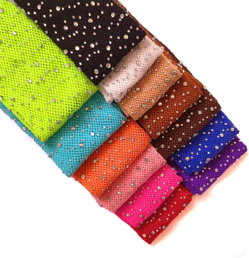 LUCKELF Girls Tights Children's Fishnet Tight 12 Colors Sparkle Rhinestone Hollow Out Pantyhose