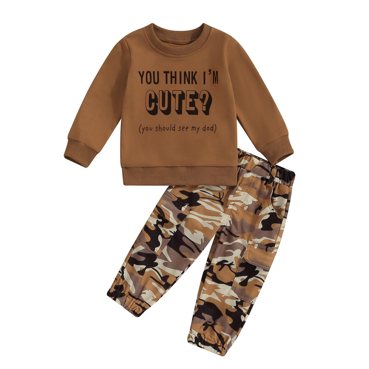 Toddler Girls Clothes 1T 2T 3T 4T 5T Fall Outfits Sweatshirt Camo Pants Set