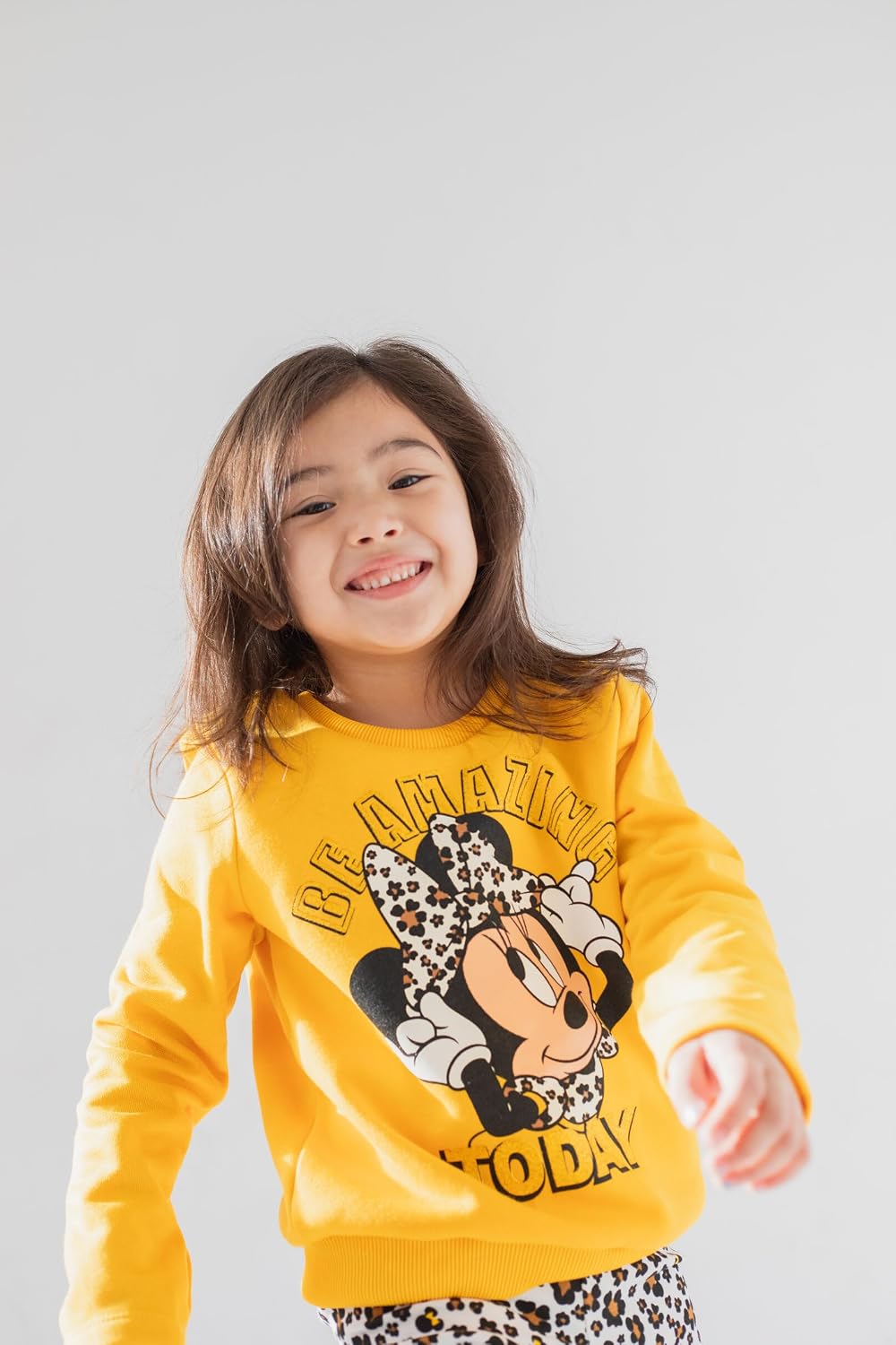 Disney Minnie Mouse Baby Girls Fleece Sweatshirt and Leggings Outfit Set Infant to Big Kid